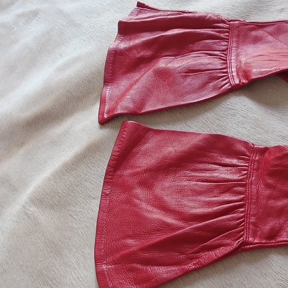 Bergdorf Goodman Leather Gloves - Picture 4 of 12